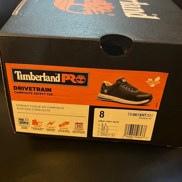 Timberland Steel Toe Shoes Size 8.0 Anti-Fatigue - Picture 1 of 6